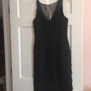 Cheeta B 100% silk beautiful black cocktail dress.